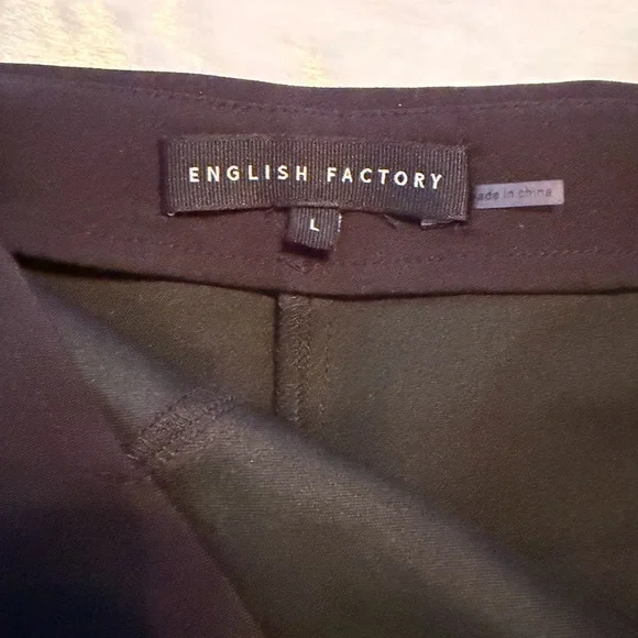 English Factory Black Skort with Overlap Design - Picture 9 of 11